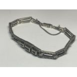 A SILVER ART ART DECO BRACELET