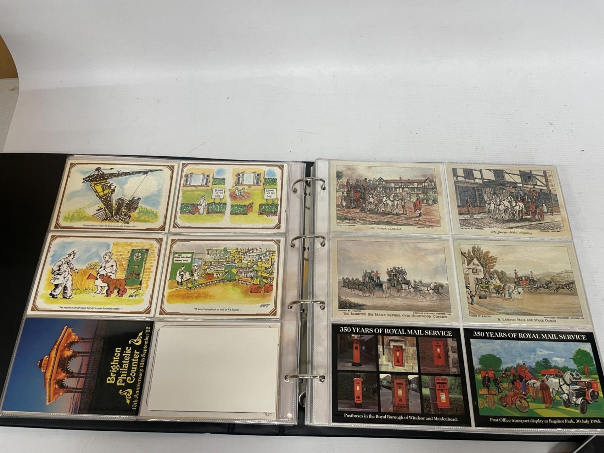 APPROXIMATELY 178 POSTCARDS RELATING TO POSTAL HISTORY AND POST OFFICE REGIONAL CARDS IN A FOLDER - Image 9 of 10