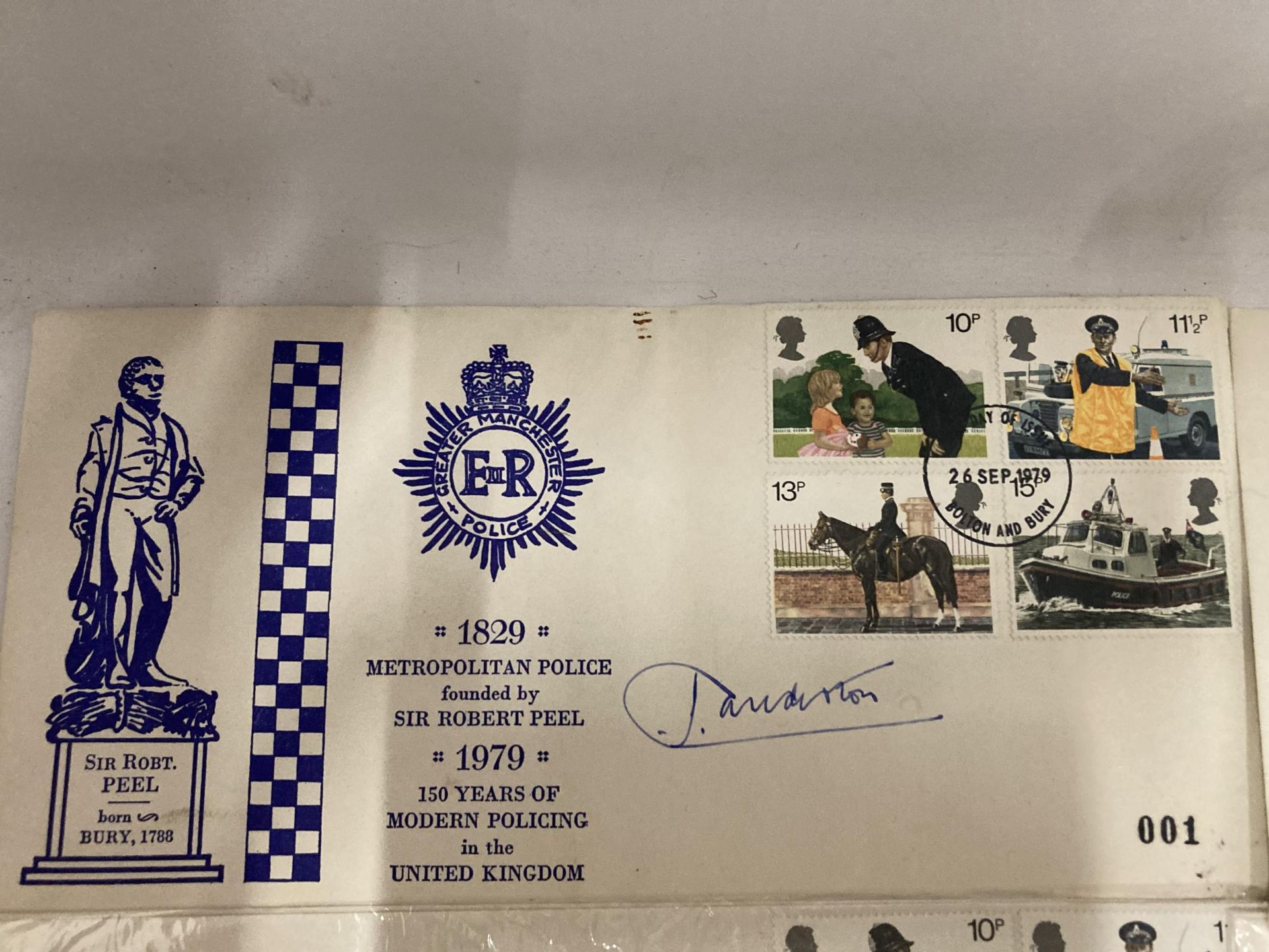 EIGHT FIRST DAY COVERS TO INCLUDE 1979 CELEBRATING 150 YEARS OF MODERN POLICING AND FOUR 1989 - Image 2 of 5