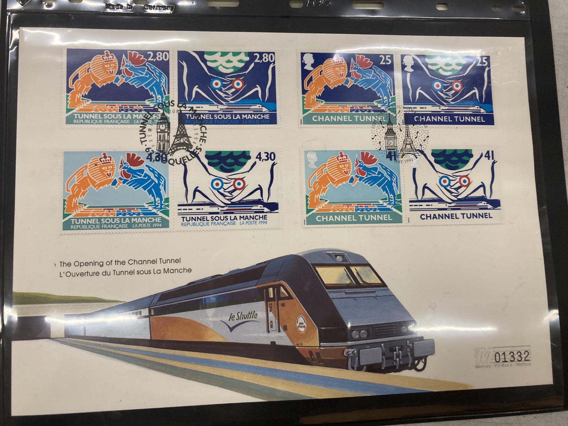 A CHANNEL TUNNEL / LE SHUTTLE LOT - NOVELTY SADLER TEAPOT AND STAMPS - Image 2 of 4