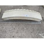 AN AS NEW EX DISPLAY CONCRETE CURVED ROPE EDGING *PLEASE NOTE VAT TO BE PAID ON THIS ITEM*