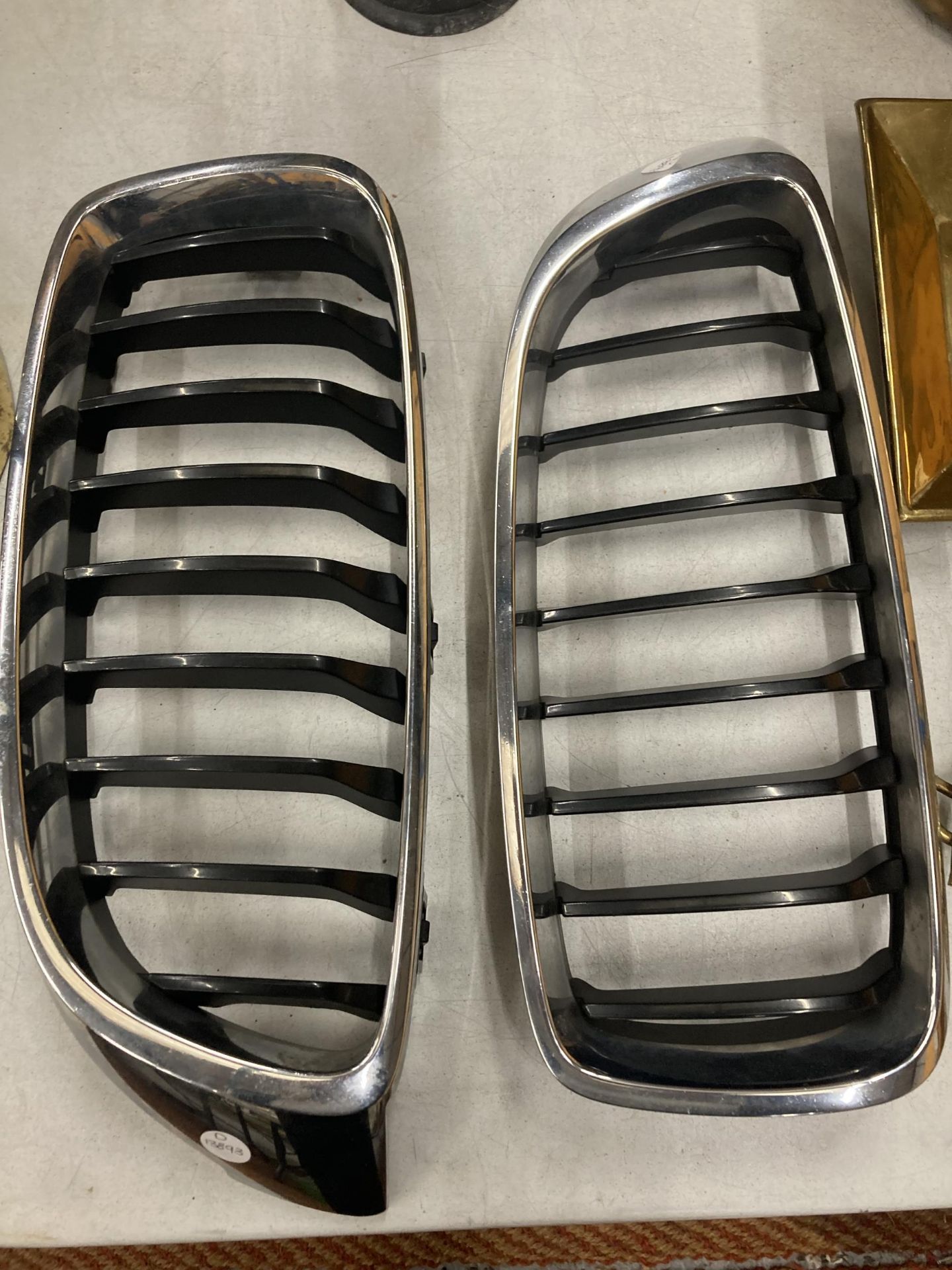 A PAIR OF BMW CAR GRILLS