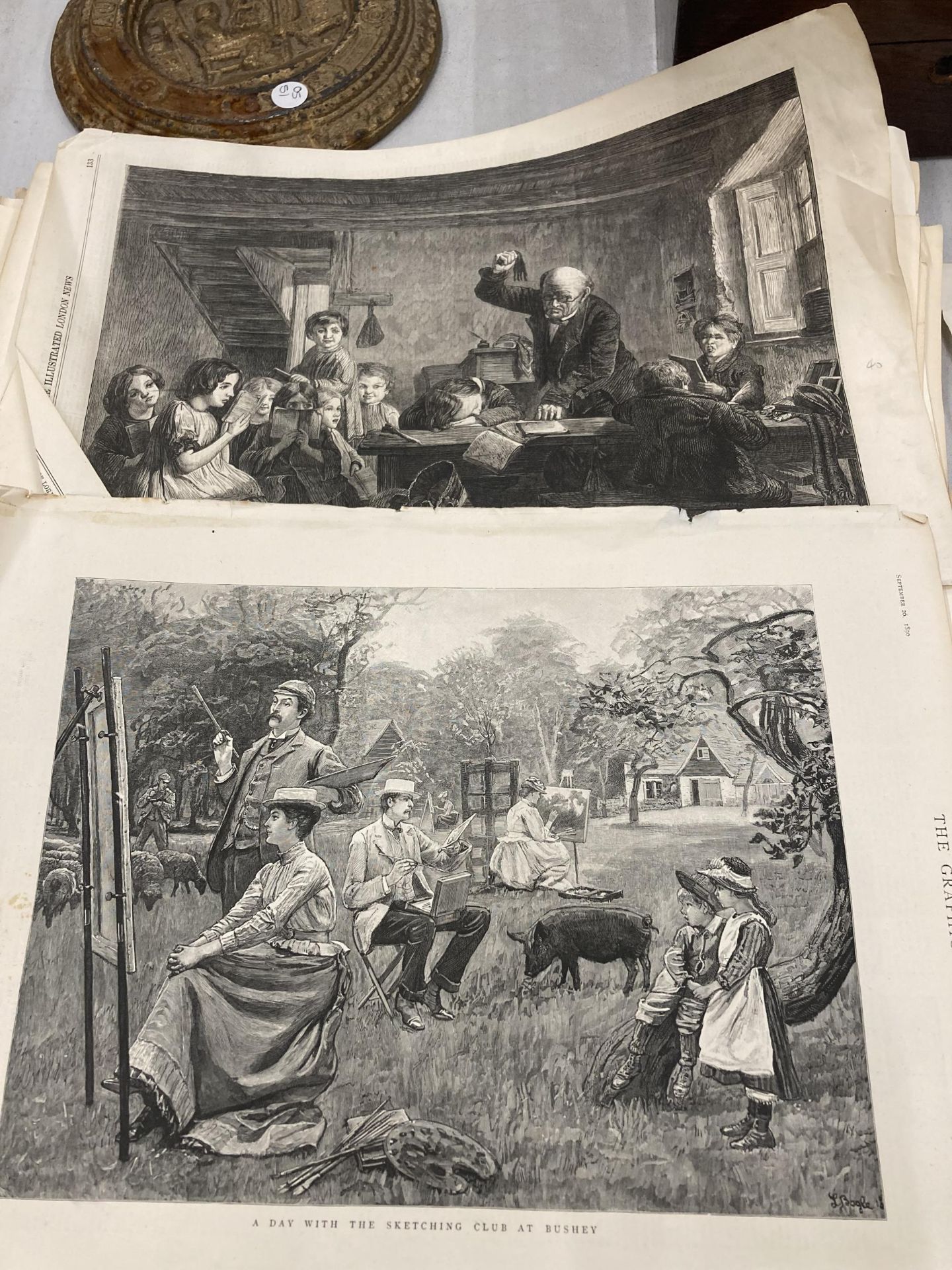 A COLLECTION OF VINTAGE THE GRAPHIC ENGRAVINGS - Image 3 of 6