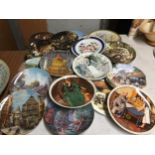 A LARGE COLLECTION OF CABINET PLATES - APPROX 20 IN TOTAL