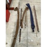 FOUR HARDY'S FISHING RODS TO INCLUDE THE EXPERT, THE GENERAL, MATCHMAKER, SPLIT CANE EXAMPLES