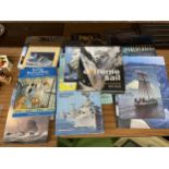 A COLLECTION OF HARDBACK OCEAN GOING SHIPS AND LINERS BOOKS - 18 IN TOTAL