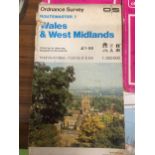 A GROUP OF VINTAGE ORDNANCE SURVEY MAPS, NEWCASTLE ETC