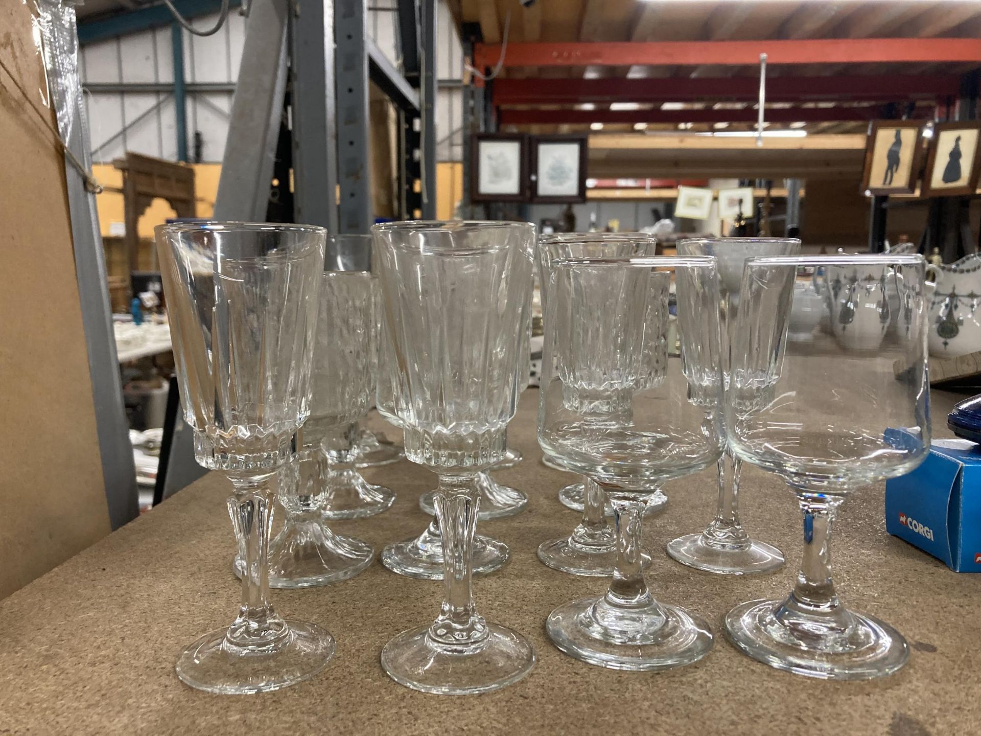 A COLLECTION OF VINTAGE DRINKING GLASSES