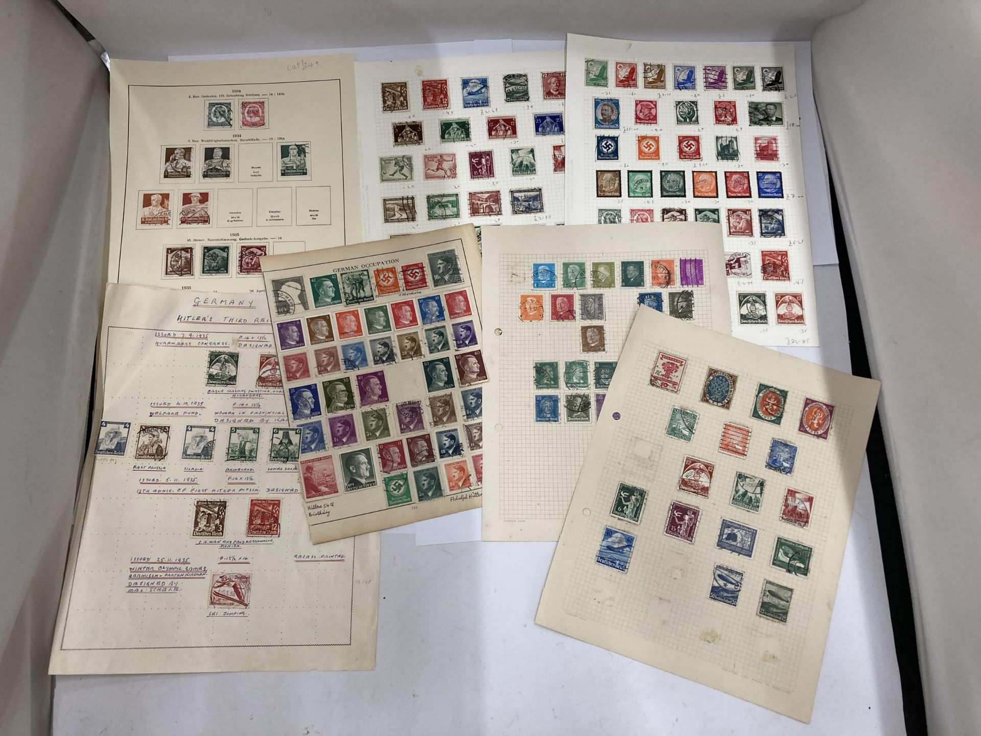 A COLLECTION OF THIRD REICH STAMPS