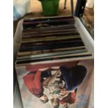 A LARGE QUANTITY OF VINYL LP RECORDS TO INCLUDE JOHNNY MATHIS, BARRY MANILOW, MICHAEL JACKSON, THE