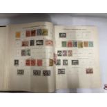 THE NEW IDEAL POSTAGE STAMP ALBUM CONTAINING BRITISH, WORLD AND COMMONWEALTH STAMPS TO INCLUDE A