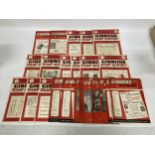 A QUANTITY OF GIBBONS STAMP MONTHLY 1949 - 1956 COLLECTION OF 24 PHILATELIC MAGAZINES IN USED