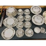 A ROYAL DOULTON 'LARCHMONT' PART DINNER SERVICE TO INCLUDE SERVING TUREENS, VARIOUS SIZES OF PLATES,