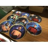 A COLLECTION OF STAR TREK CABINET PLATES - 8 IN TOTAL