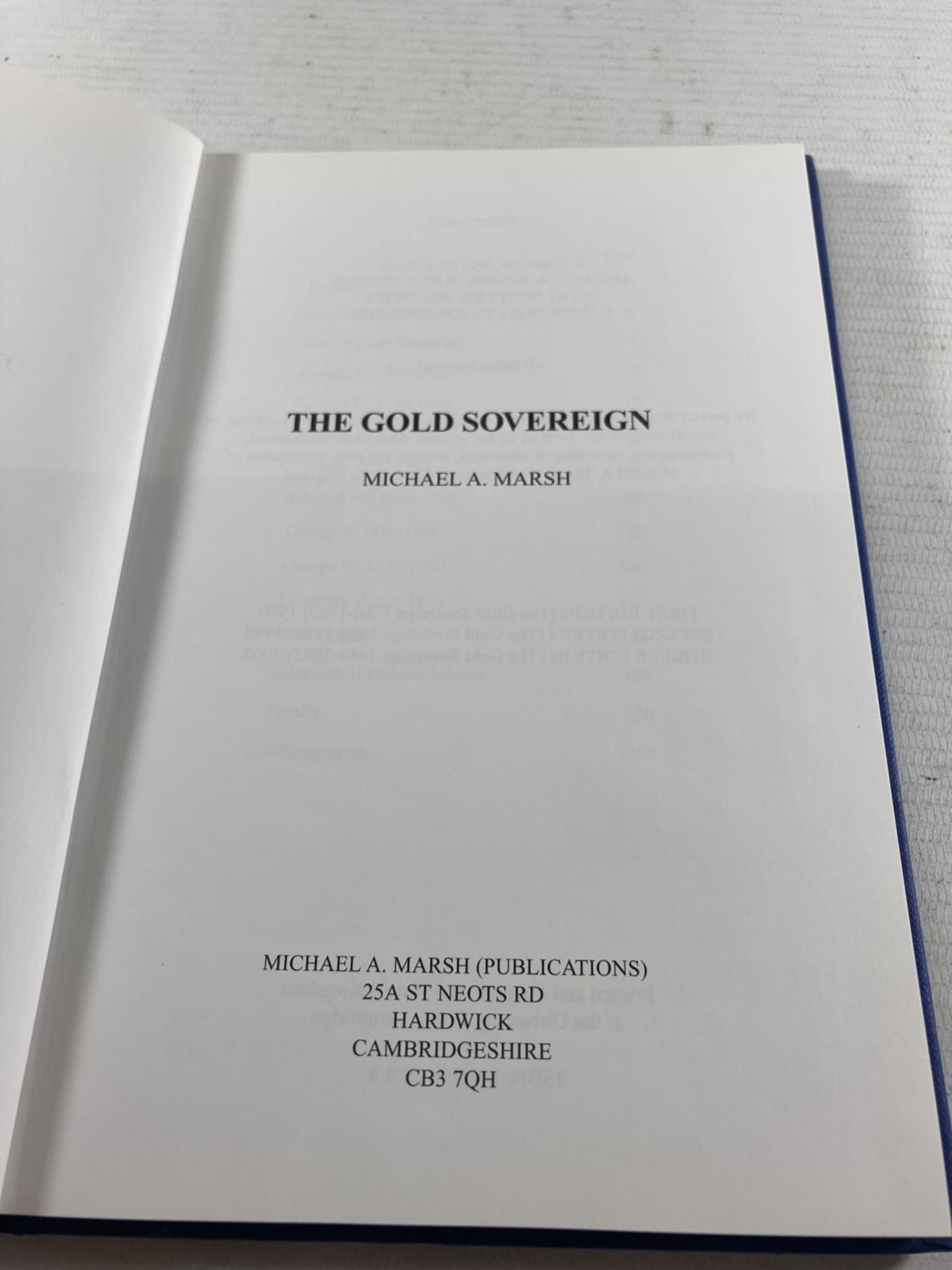 THE GOLD SOVEREIGN HARDBACK BOOK BY MICHAEL A MARSH - GOLDEN JUBILEE EDITION - Image 2 of 7