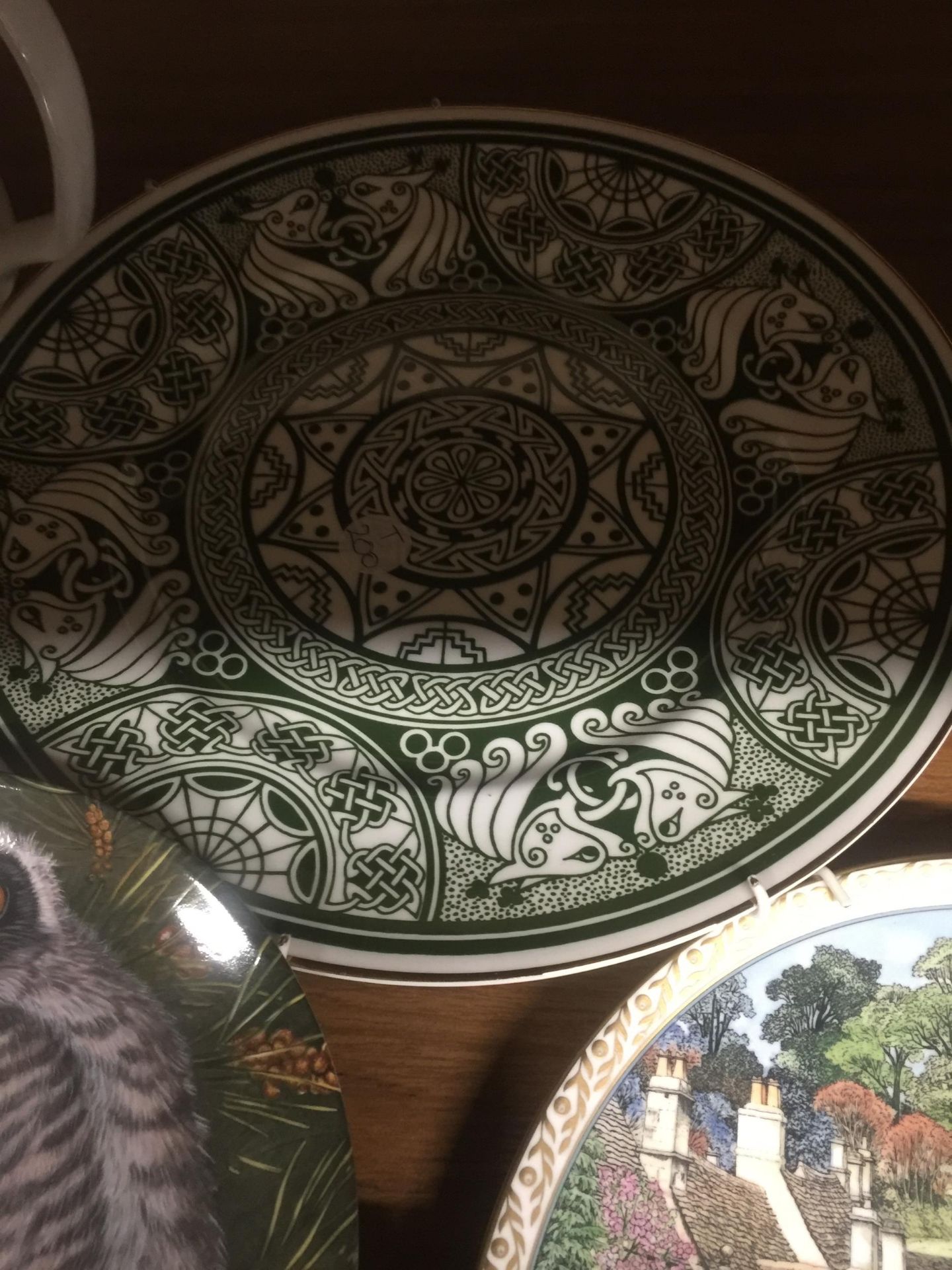 A QUANTITY OF COLLECTABLE PLATES TO INCLUDE OWL CABINET PLATES, MASON';S, ETC - 13 IN TOTAL - Image 6 of 6