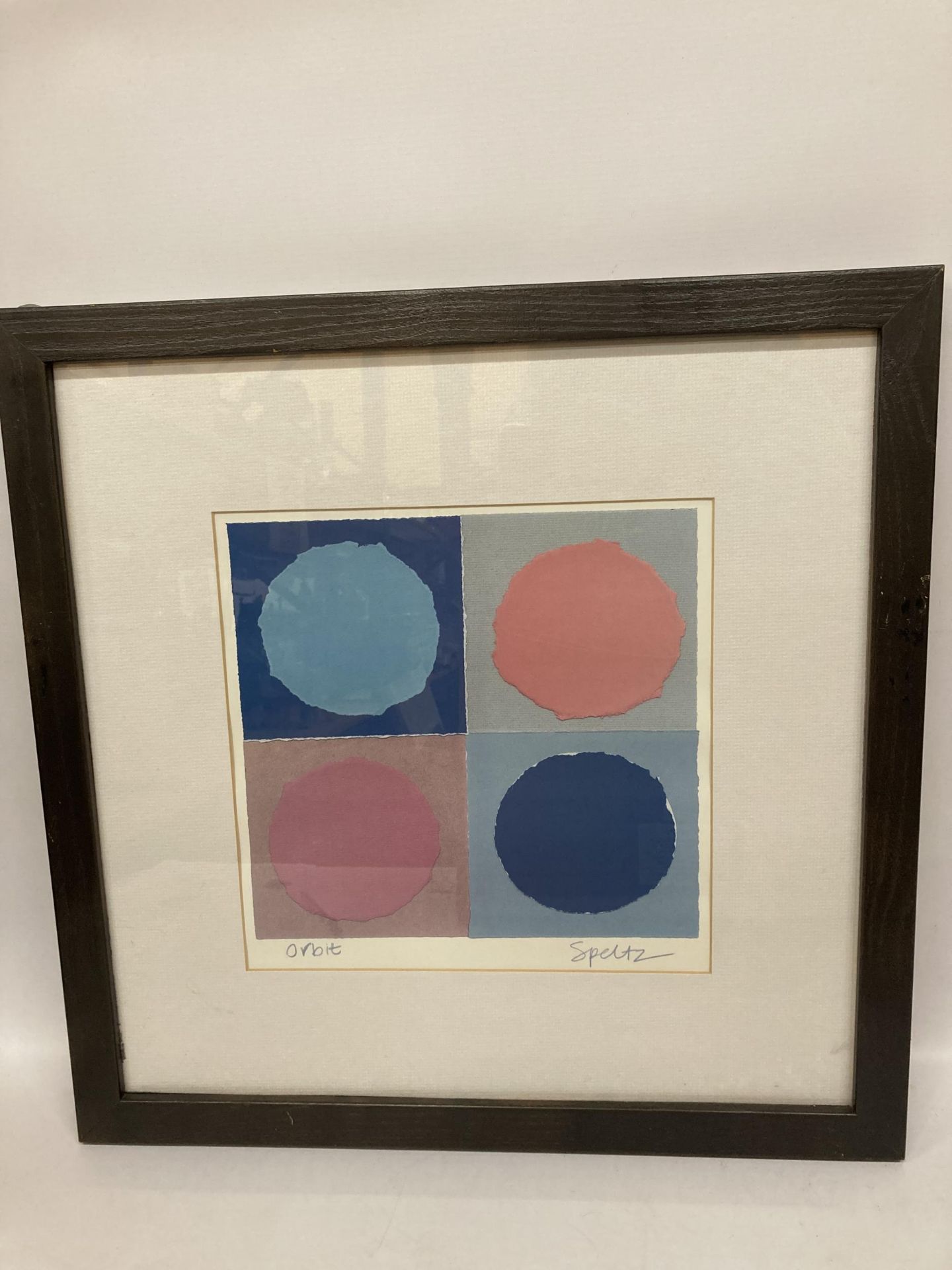 A PAIR OF ROY SPELTZ, AMERICAN ARTIST, PENCIL SIGNED ABSTRACT PRINTS - Image 4 of 9