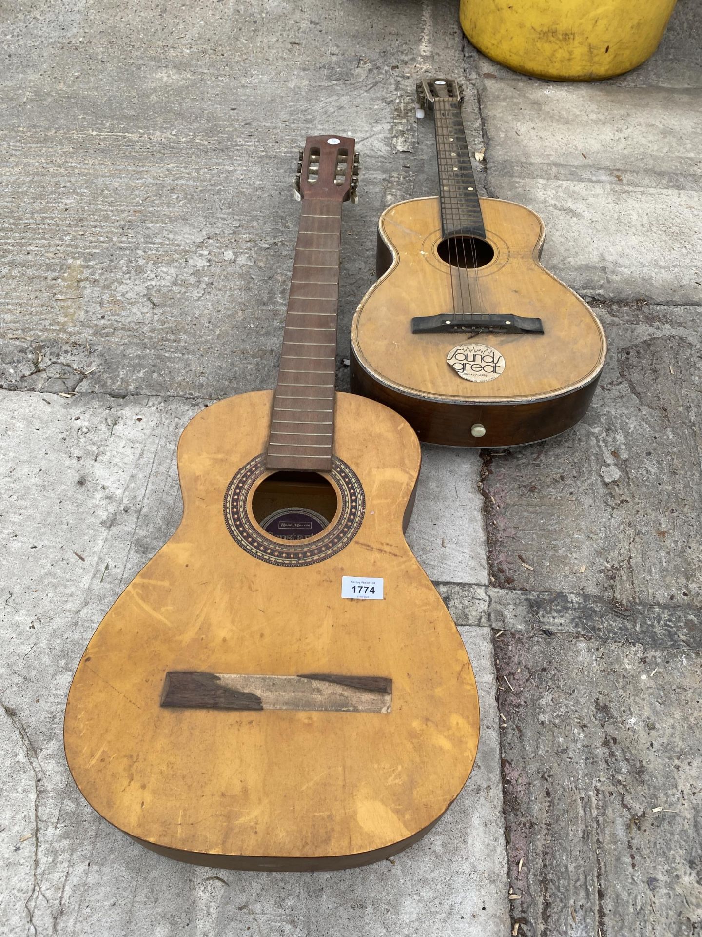 TWO CHILDS ACOUSTIC GUITARS