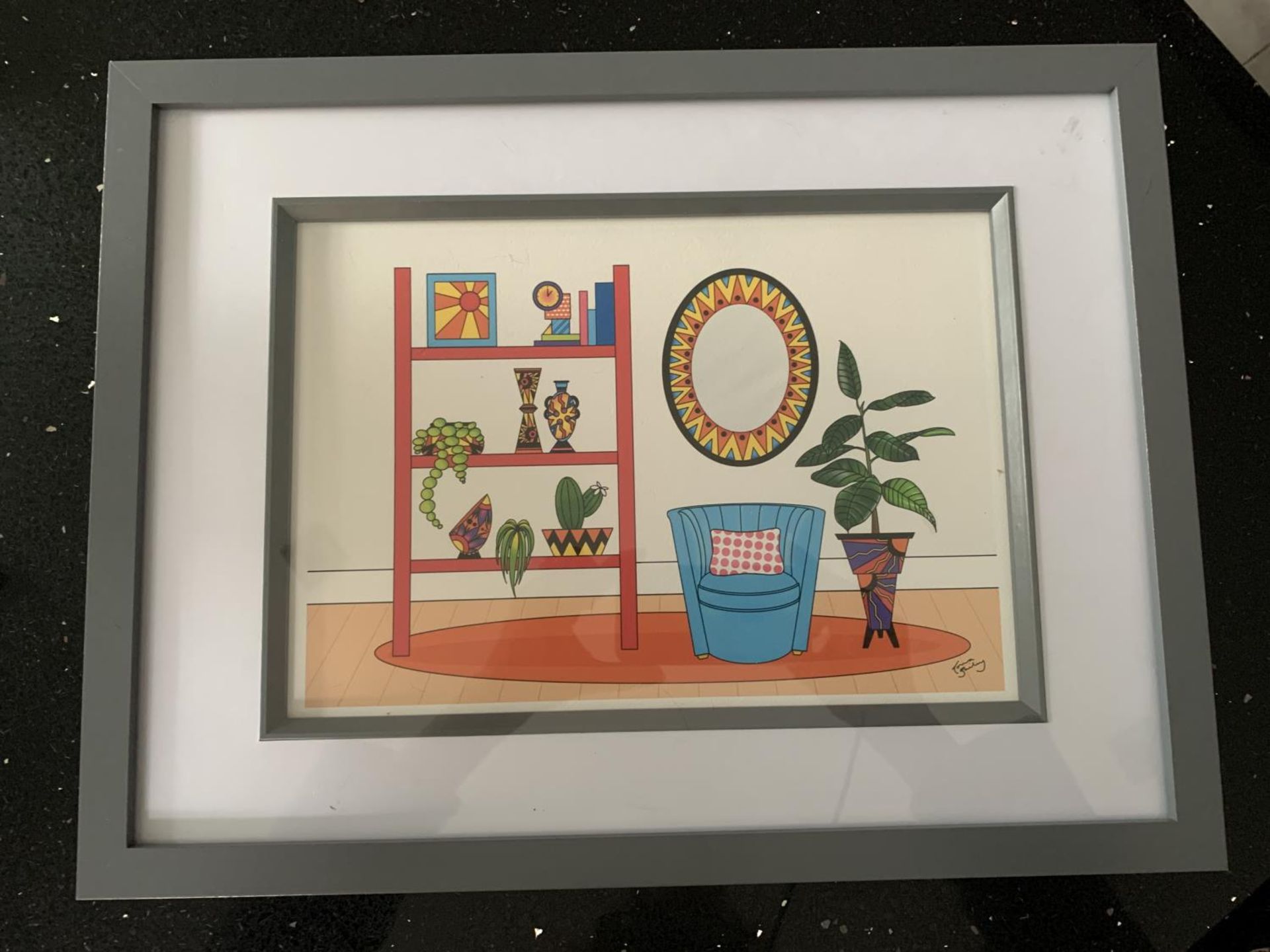 A LORNA BAILEY FRAMED PICTURE