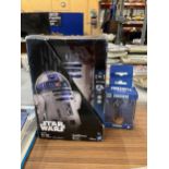 A SMART STAR WARS R2-D2 'INTELLIGENT' TOY, BOXED PLUS A 'FORTNITE' BOXED STAMPER