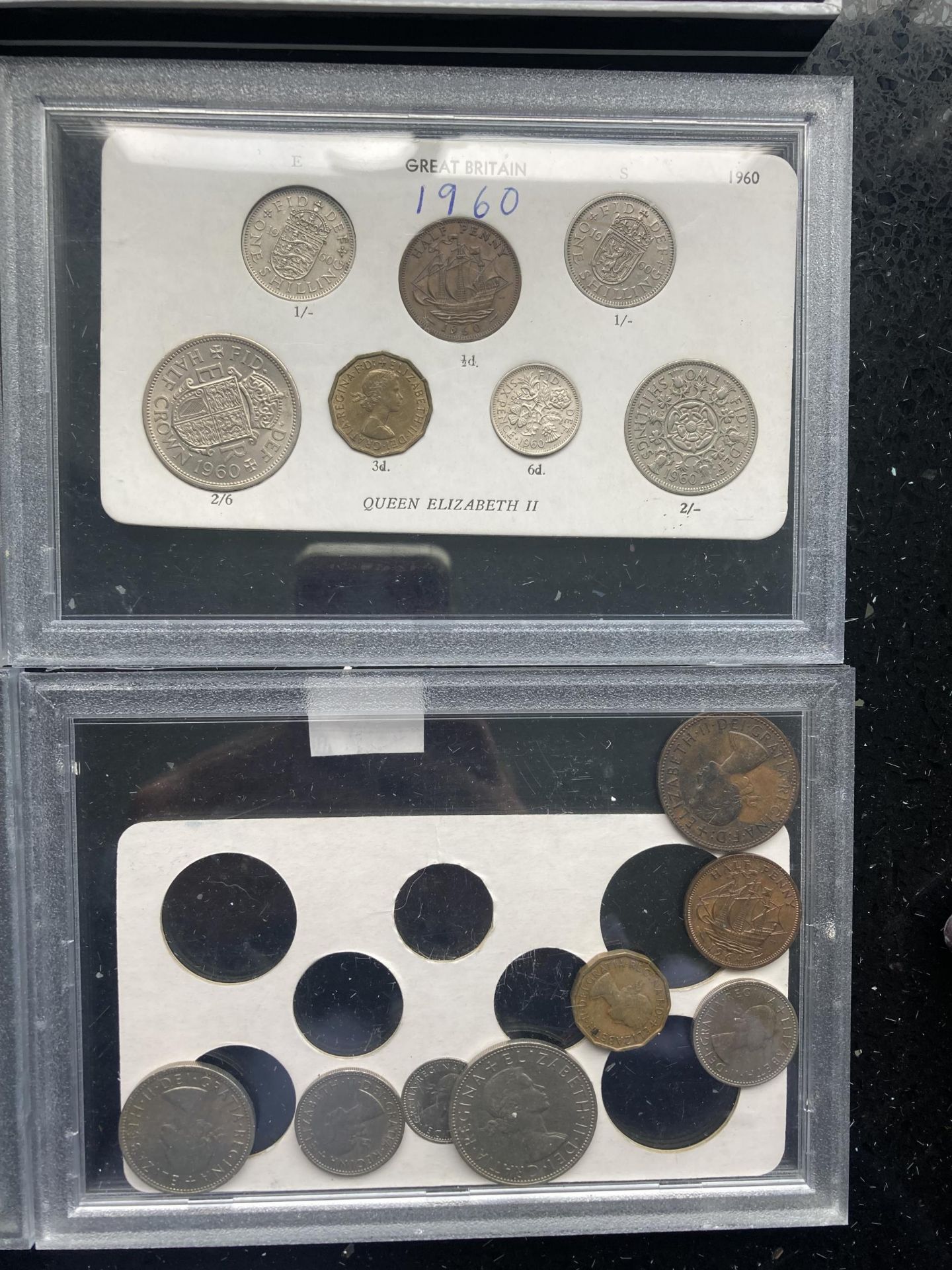 SIX UK QEII COIN YEAR SETS FOR 1957-1961 & 1964 - Image 3 of 5