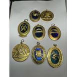 EIGHT VARIOUS MASONIC MEDALS