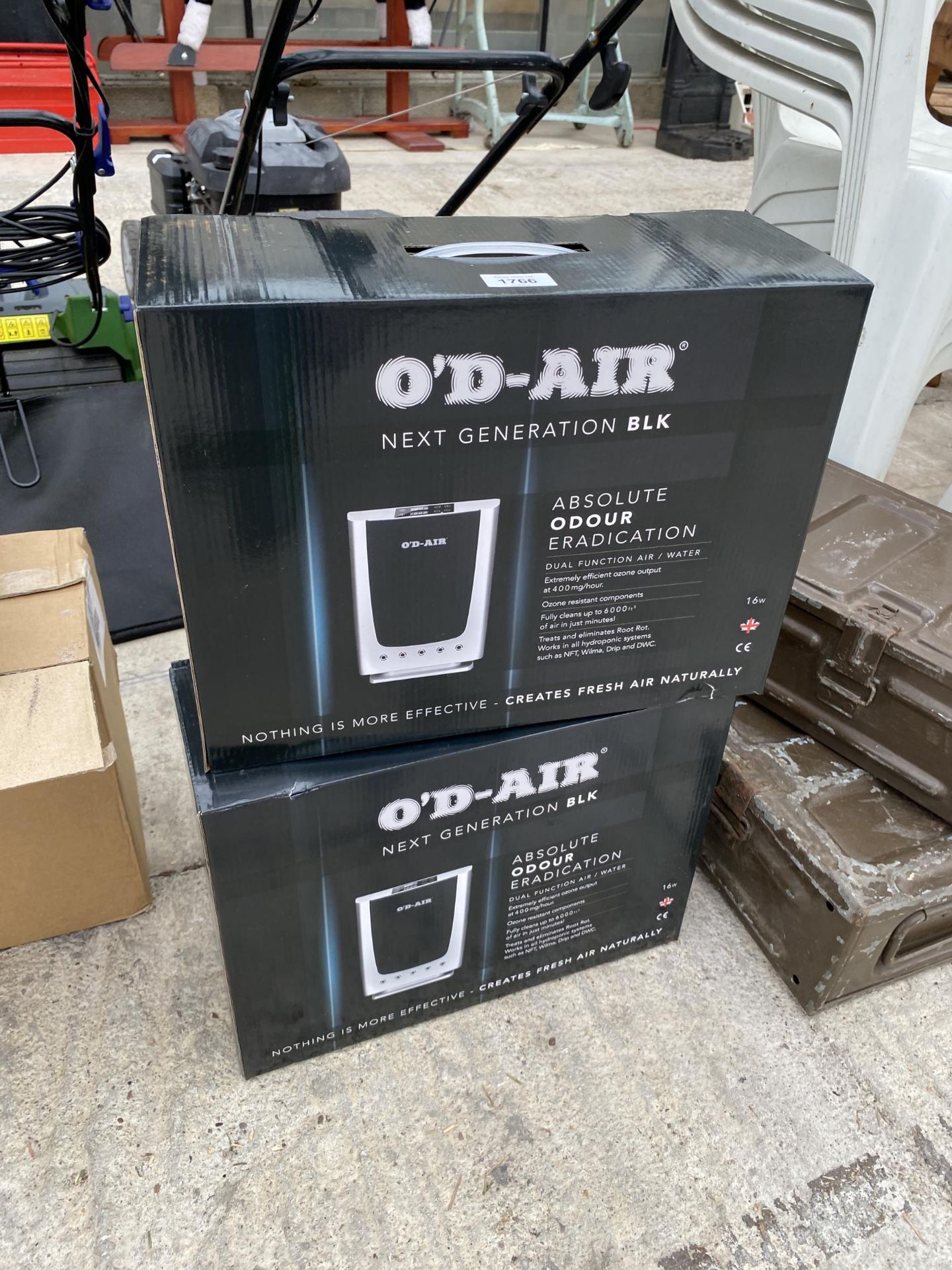 TWO AS NEW AND BOXED O'D-AIR AIR PURIFIERS
