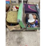 AN ASSORTMENT OF HOUSEHOLD CLEARANCE ITEMS TO INCLUDE CHILDRENS TOYS AND DECORATIONS ETC