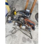 FOUR POWER TOOLS TO INCLUDE GRINDER, SANDER, ETC