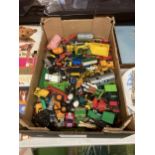 A BOX OF ASSORTED DIECAST AND FURTHER VEHICLE MODELS