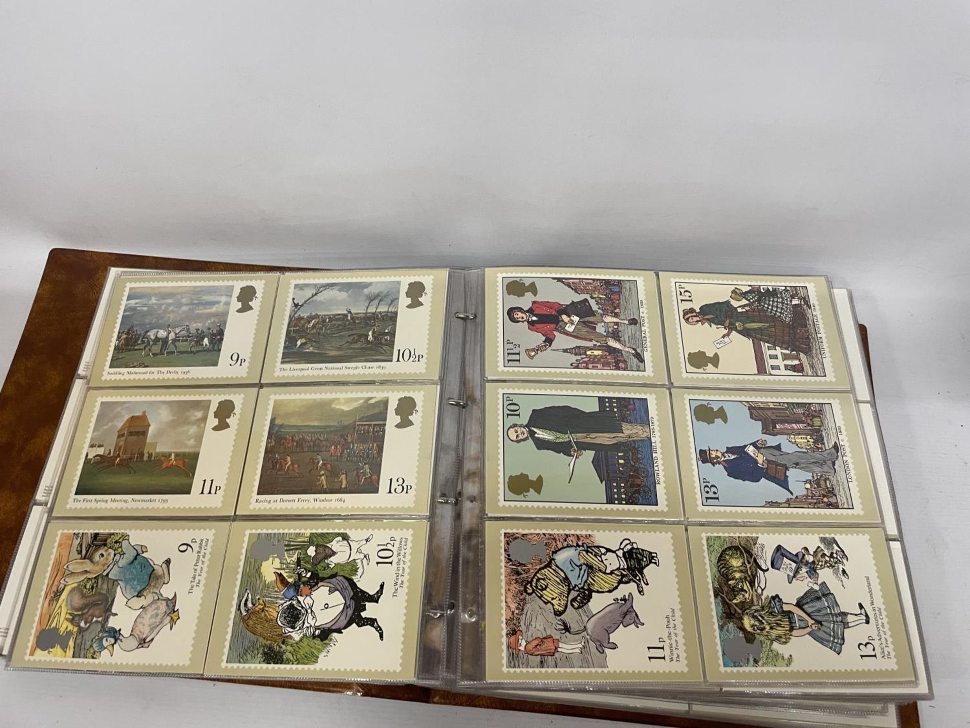 A POSTCARD ALBUM CONTAINING 423 POSTCARDS ALL CATALOGUED AND ITEMISED (SEE PHOTOGRAPHS)