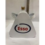 A SMALL WHITE ESSO PETROL CAN