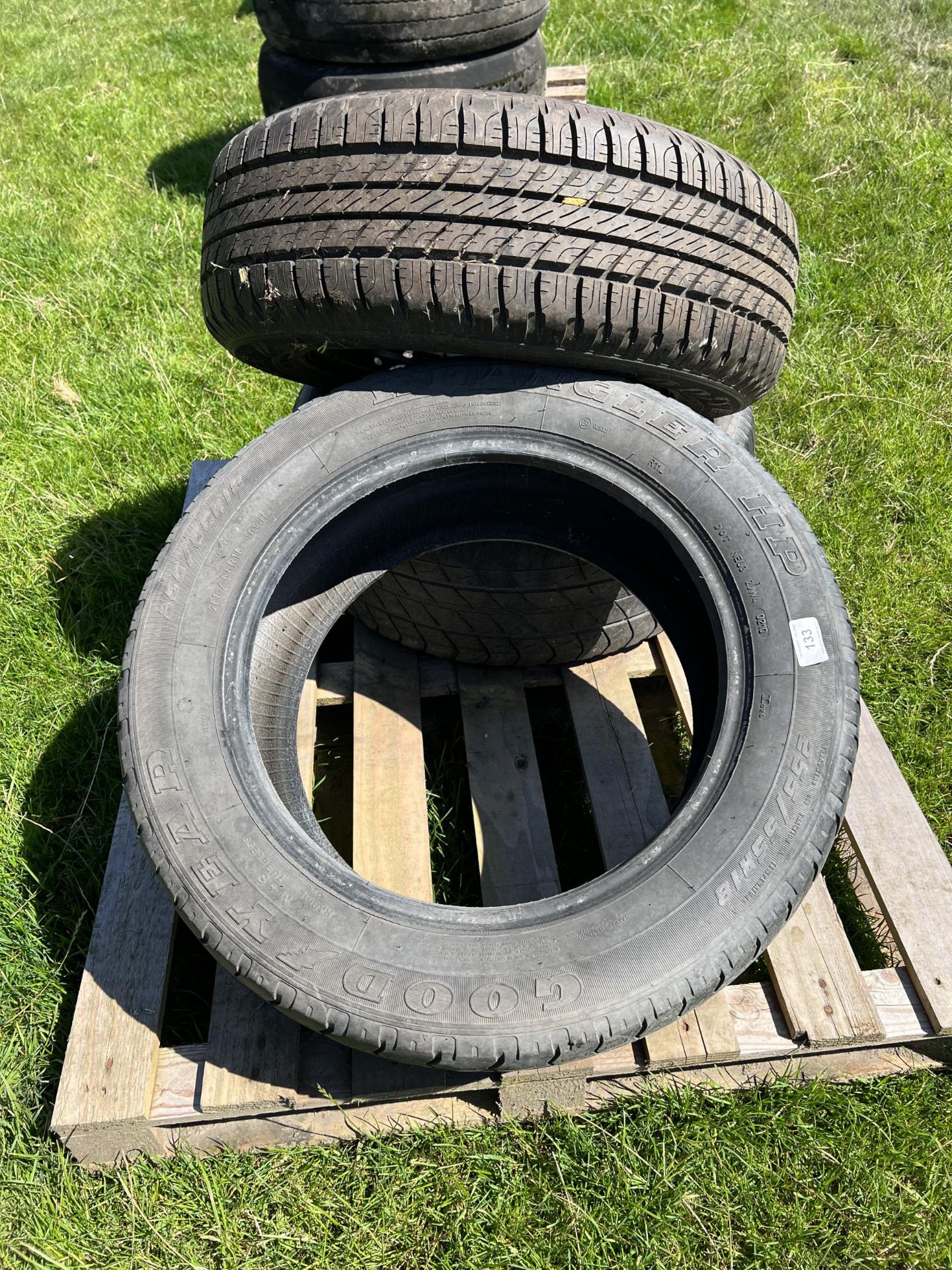 CAR WHEEL AND 2 TYRES 255 X 55 R18 + VAT - Image 3 of 4