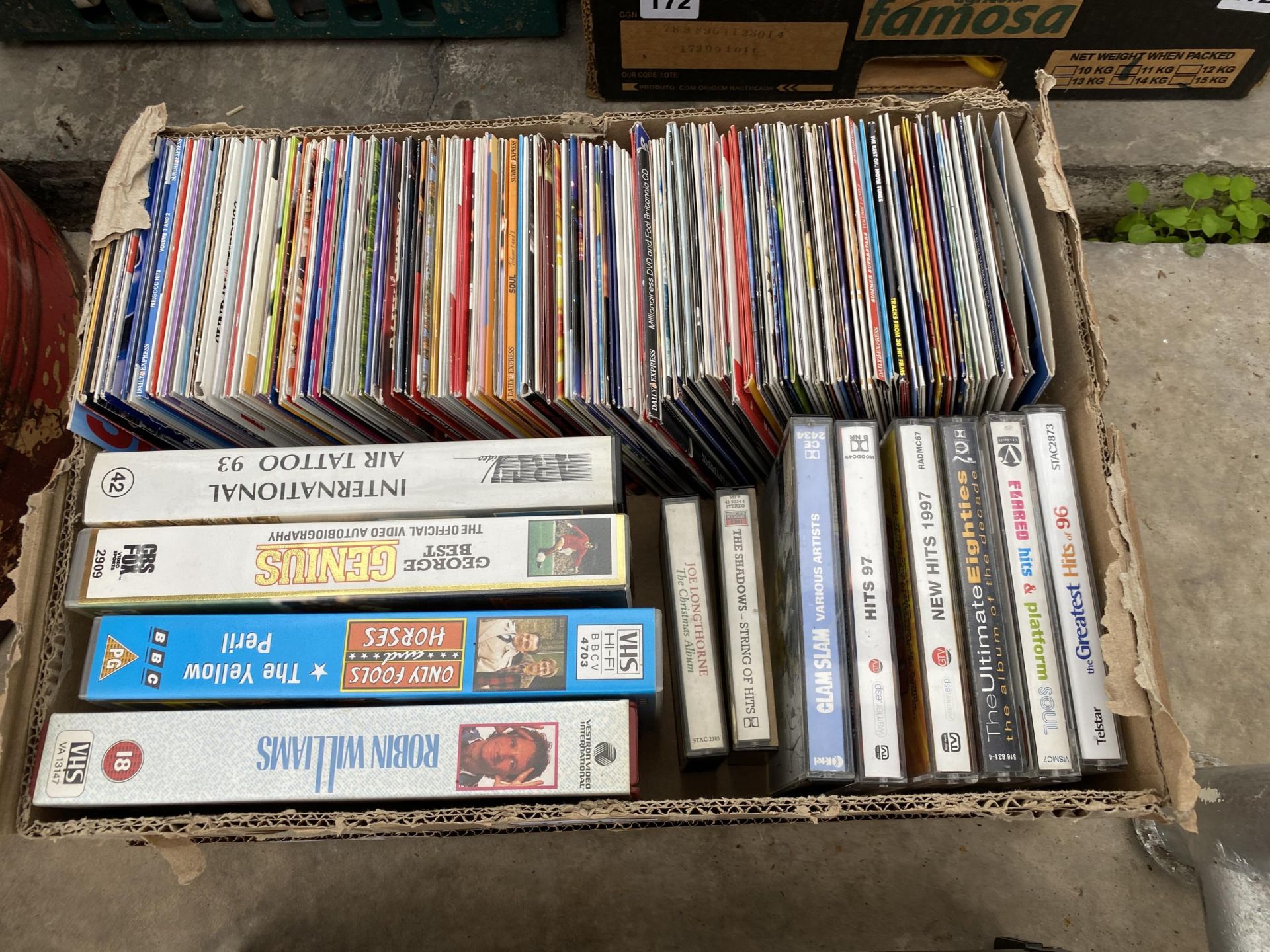 AN ASSORTMENT OF CASSETTES, CDS AND VHS VIDEOS - Image 3 of 3