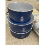THREE CHRISTY'S OF LONDON HAT BOXES