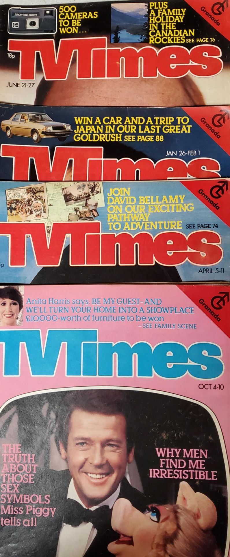A GROUP OF 1980'S TV TIMES MAGAZINES - Bild 5 aus 5