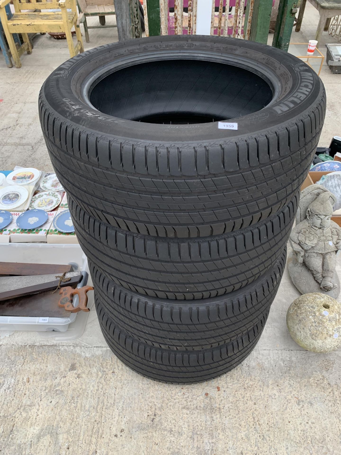 A SET OF FOUR PART WORN MICHELIN 275/50 R20 TYRES