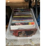 A LARGE QUANTITY OF VINYL LP RECORDS TO INCLUDE JOHNNY MATHIS, BARRY MANILOW, MICHAEL JACKSON, THE