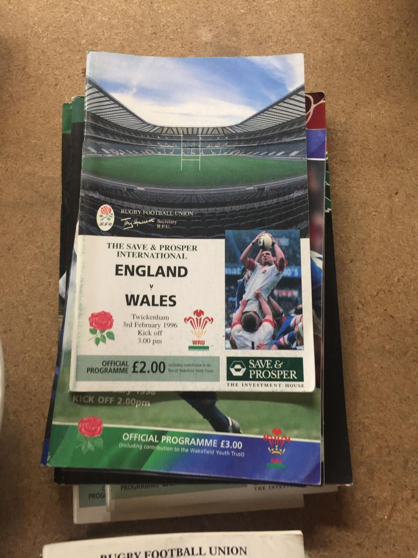 EIGHTEEN ENGLAND INTERNATIONAL RUGBY UNION PROGRAMMES - Image 2 of 4