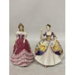 TWO ROYAL DOULTON FIGURINES FROM THE PRETTY LADIES COLLECTION "SWEET SIXTEEN" AND "CHRISTINE"
