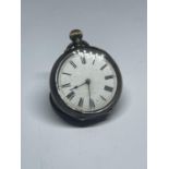 A SILVER LADIES POCKET WATCH