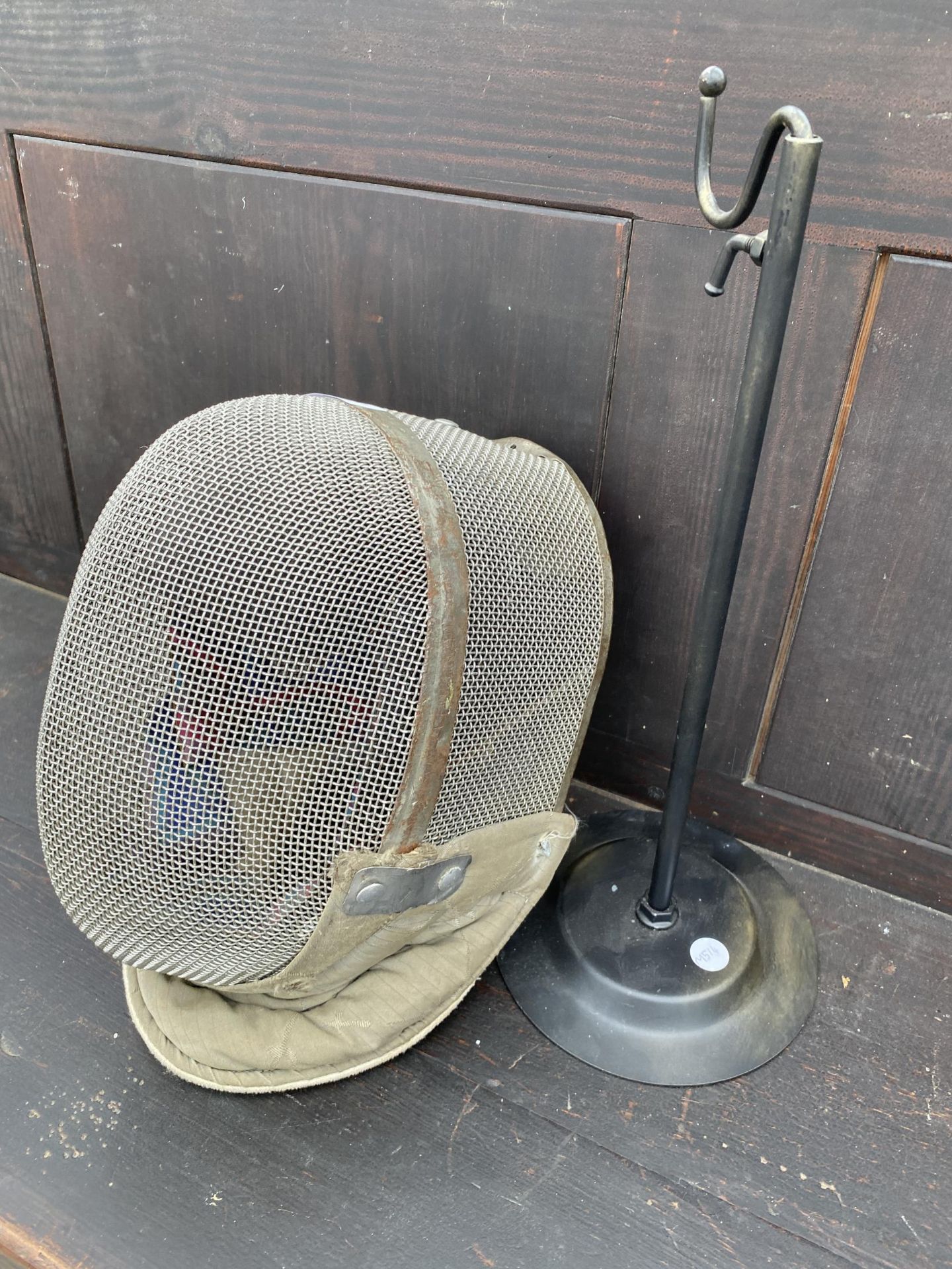 A VINTAGE FRANCE-LAMES FENCING FACE GUARD WITH STAND - Image 5 of 5