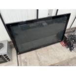 A PANASONIC 50" TELEVISION WITH WALL MOUNTING BRACKET