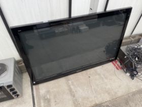 A PANASONIC 50" TELEVISION WITH WALL MOUNTING BRACKET