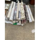 VARIOUS ROLLS OF ASSORTED WALL PAPER