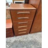 A RETRO TEAK G-PLAN CHEST OF SIX DRAWERS, 22" WIDE