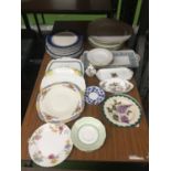 A LARGE QUANTITY OF PLATES TO INCLUDE ROYAL DOULTON, ALFRED MEAKIN, ETC