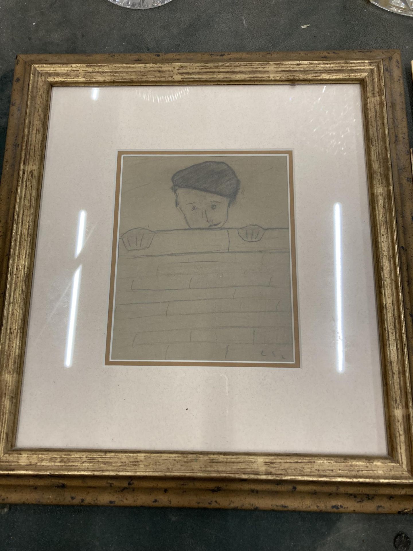 A LOWRY STYLE SKETCH, FRAMED PLUS THREE LOWRY BOOKS - Image 5 of 5