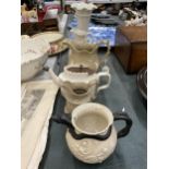 A COLLECTION OF VINTAGE JUGS, ETC TO INCLUDE 19TH CENTURY EXAMPLES - 6 IN TOTAL