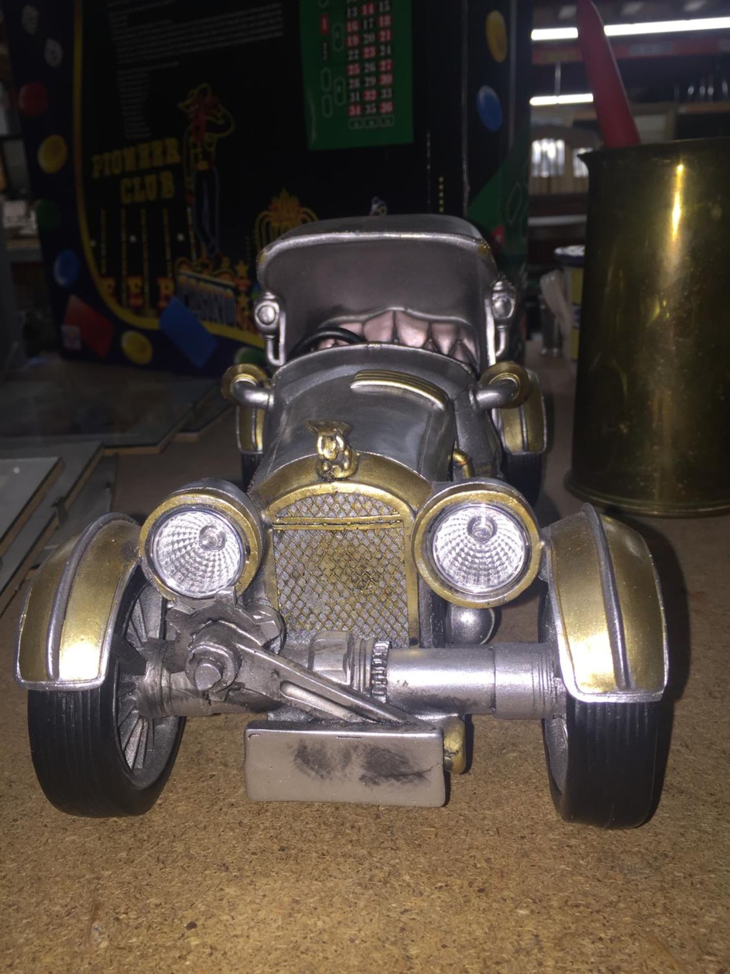 A PEWTER STEAM PUNK CAR - Image 2 of 3